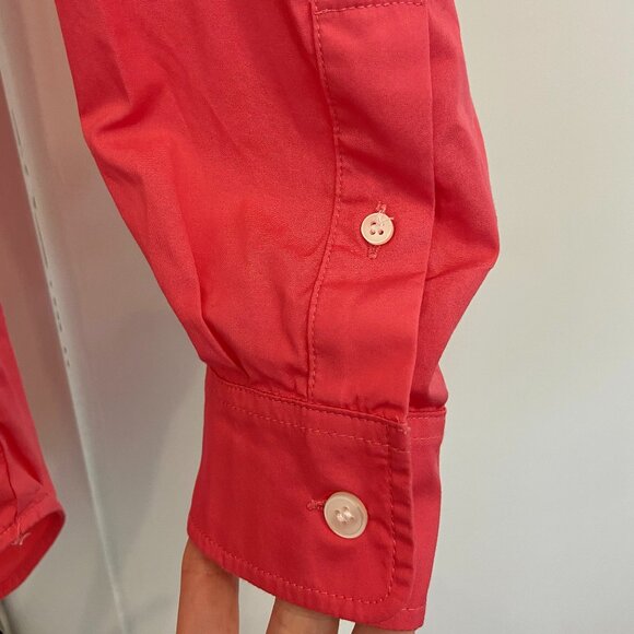 Samsoe Samsoe Luana Button Up Shirt in Bright Pink ~ LIKE NEW - Picture 7 of 10